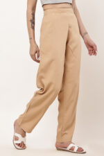 Zye No Bend Sand Khaki Pant For Women - Image 4