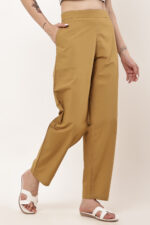 Zye No Bend Mustard Yellow Pant For Women - Image 3
